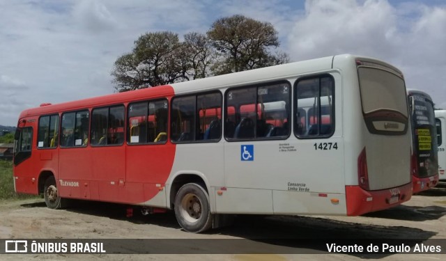 Expresso Unir 14274 na cidade de Pedro Leopoldo, Minas Gerais, Brasil, por Vicente de Paulo Alves. ID da foto: 8479278.