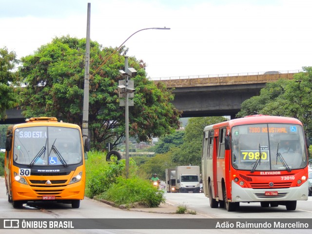 Eldorado Transportes 73010 na cidade de Belo Horizonte, Minas Gerais, Brasil, por Adão Raimundo Marcelino. ID da foto: 8481622.