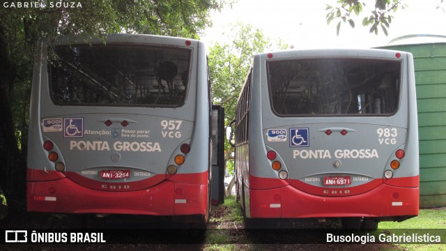 VCG - Viação Campos Gerais 957 na cidade de Ponta Grossa, Paraná, Brasil, por Busologia Gabrielística. ID da foto: 8481688.