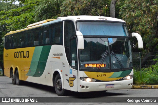 Empresa Gontijo de Transportes 17315 na cidade de São Paulo, São Paulo, Brasil, por Rodrigo Coimbra. ID da foto: 8481224.