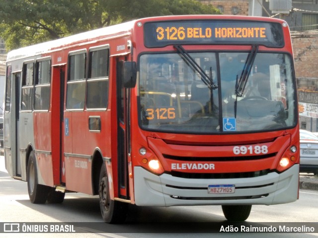 Viação Santa Edwiges 69188 na cidade de Belo Horizonte, Minas Gerais, Brasil, por Adão Raimundo Marcelino. ID da foto: 8481677.