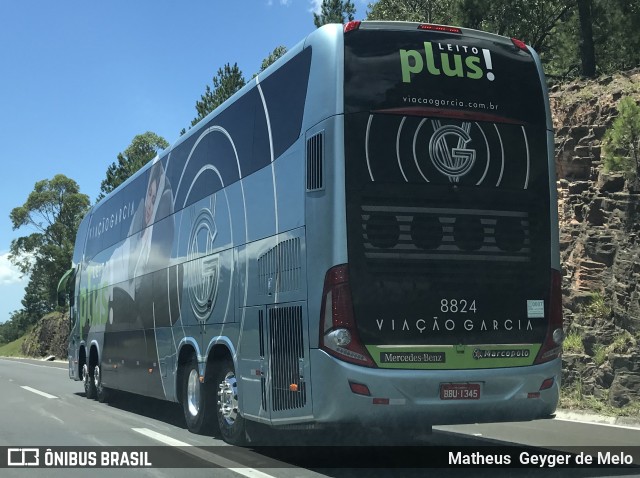 Viação Garcia 8824 na cidade de Santo Antônio da Patrulha, Rio Grande do Sul, Brasil, por Matheus  Geyger de Melo. Número da foto: #8479708.