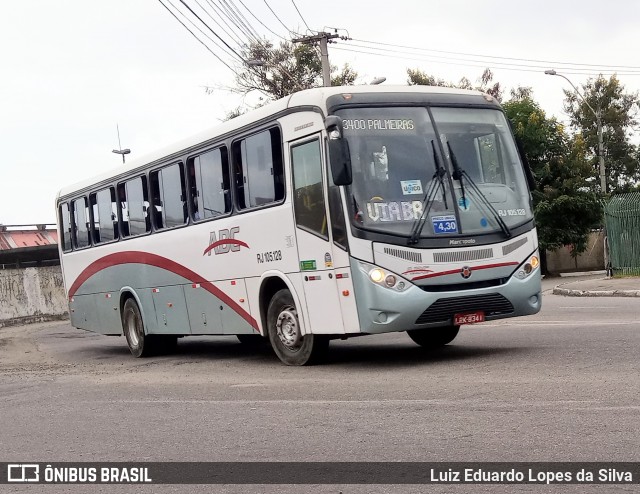 Auto Viação ABC RJ 105.128 na cidade de Niterói, Rio de Janeiro, Brasil, por Luiz Eduardo Lopes da Silva. ID da foto: 8478726.