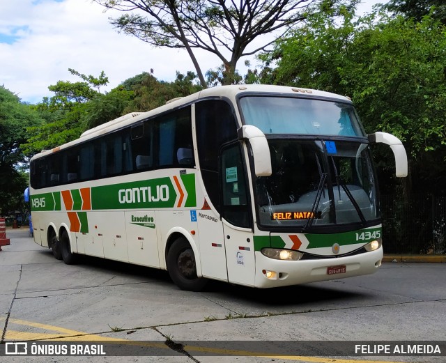 Empresa Gontijo de Transportes 14345 na cidade de São Paulo, São Paulo, Brasil, por FELIPE ALMEIDA. ID da foto: 8480500.