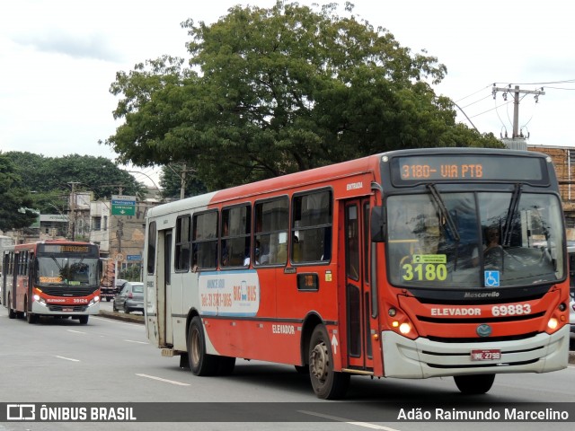Viação Santa Edwiges 69883 na cidade de Belo Horizonte, Minas Gerais, Brasil, por Adão Raimundo Marcelino. Número da foto: #8481698.