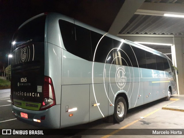 Viação Garcia 8365 na cidade de Ribeirão Preto, São Paulo, Brasil, por Marcelo Horta. ID da foto: 8482639.