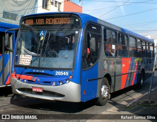 Auto Viação Urubupungá 20.545 na cidade de São Paulo, São Paulo, Brasil, por Rafael Santos Silva. ID da foto: 8484996.