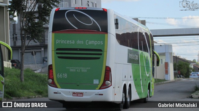 Expresso Princesa dos Campos 6618 na cidade de Ponta Grossa, Paraná, Brasil, por Gabriel Michalski. ID da foto: 8484739.