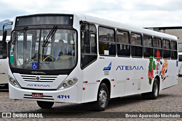 Viação Atibaia São Paulo 4711 na cidade de Atibaia, São Paulo, Brasil, por Bruno Aparecido Machado. Número da foto: #8483670.