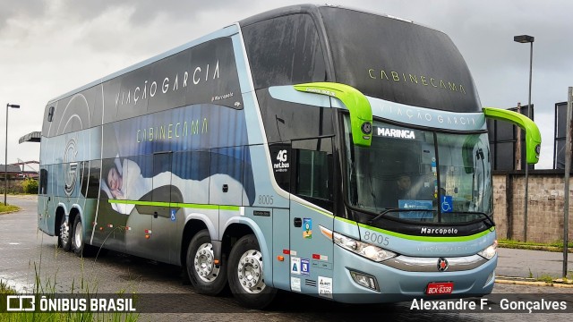 Viação Garcia 8005 na cidade de Itajaí, Santa Catarina, Brasil, por Alexandre F.  Gonçalves. Número da foto: #8483397.