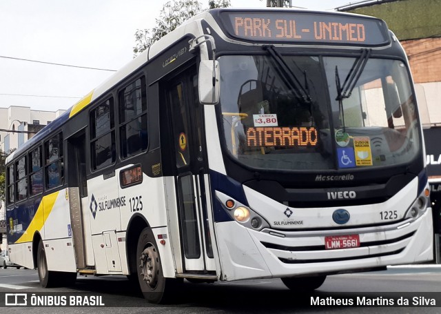 Viação Sul Fluminense 1225 na cidade de Volta Redonda, Rio de Janeiro, Brasil, por Matheus Martins da Silva. ID da foto: 8482368.