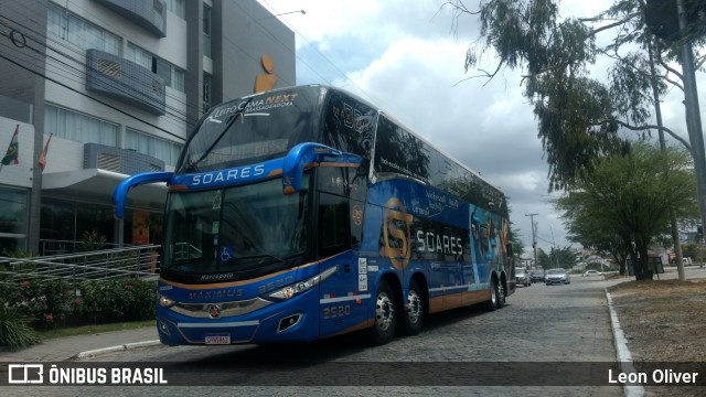 Soares Turismo e Fretamento 3520 na cidade de Caruaru, Pernambuco, Brasil, por Leon Oliver. Número da foto: #8482224.