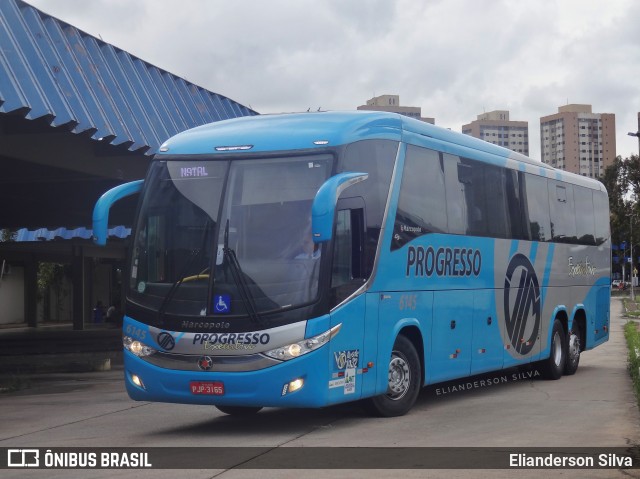 Auto Viação Progresso 6145 na cidade de Natal, Rio Grande do Norte, Brasil, por Elianderson Silva. ID da foto: 8484780.