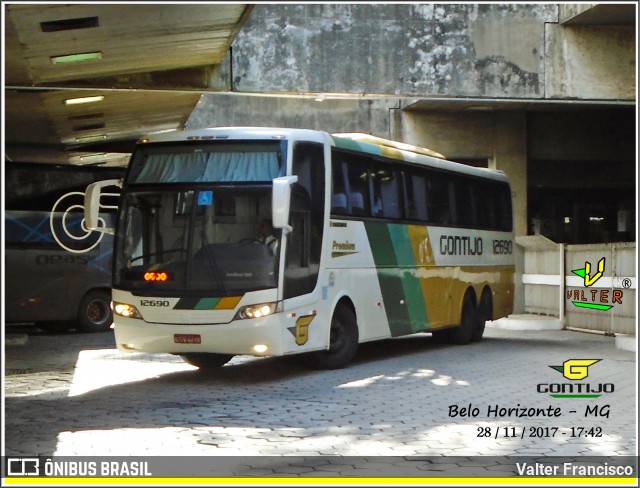 Empresa Gontijo de Transportes 12690 na cidade de Belo Horizonte, Minas Gerais, Brasil, por Valter Francisco. Número da foto: #8481803.