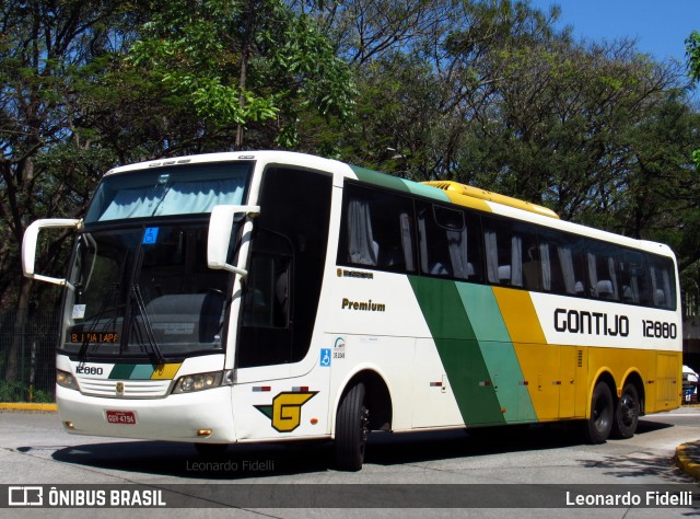 Empresa Gontijo de Transportes 12880 na cidade de São Paulo, São Paulo, Brasil, por Leonardo Fidelli. ID da foto: 8484376.