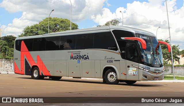 Expresso Maringá 6508 na cidade de Maringá, Paraná, Brasil, por Bruno César  Jagas. ID da foto: 8482333.