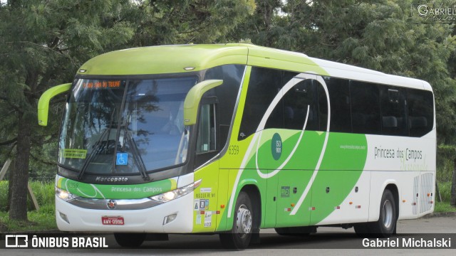 Expresso Princesa dos Campos 6359 na cidade de Ponta Grossa, Paraná, Brasil, por Gabriel Michalski. ID da foto: 8484717.