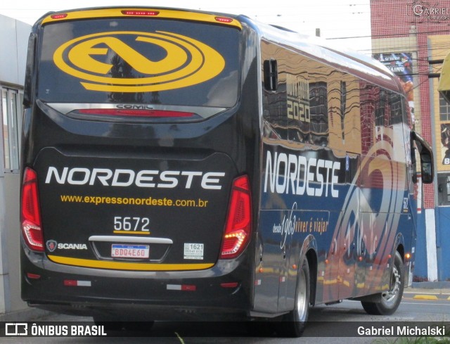 Expresso Nordeste 5672 na cidade de Ponta Grossa, Paraná, Brasil, por Gabriel Michalski. Número da foto: #8484722.