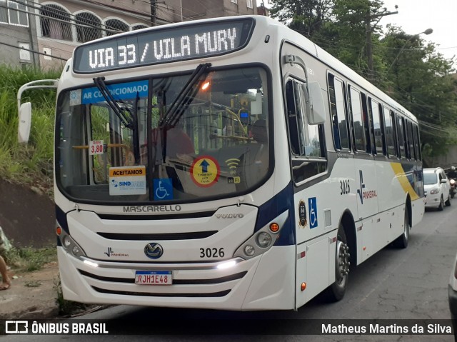 Viação Pinheiral 3026 na cidade de Volta Redonda, Rio de Janeiro, Brasil, por Matheus Martins da Silva. Número da foto: #8484421.