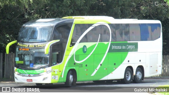 Expresso Princesa dos Campos 6622 na cidade de Ponta Grossa, Paraná, Brasil, por Gabriel Michalski. ID da foto: 8484697.