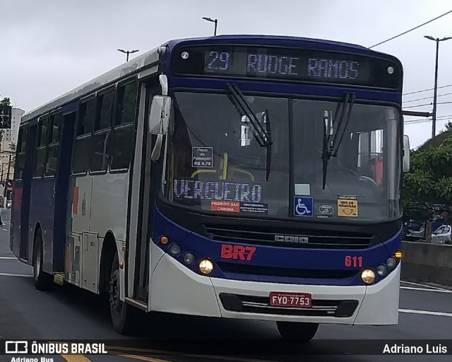 BR7 Mobilidade 611 na cidade de São Bernardo do Campo, São Paulo, Brasil, por Adriano Luis. Número da foto: #8482695.