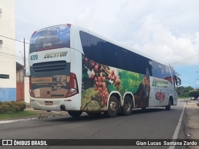 Eucatur - Empresa União Cascavel de Transportes e Turismo 4720 na cidade de Ji-Paraná, Rondônia, Brasil, por Gian Lucas  Santana Zardo. Número da foto: #8487045.