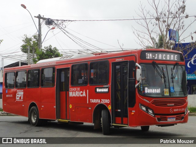 Viação Nossa Senhora do Amparo MAR 01.070 na cidade de Maricá, Rio de Janeiro, Brasil, por Patrick Mouzer. Número da foto: #8487834.