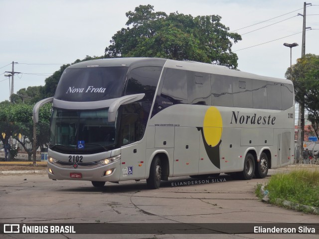 Viação Nordeste 2102 na cidade de Natal, Rio Grande do Norte, Brasil, por Elianderson Silva. Número da foto: #8485169.