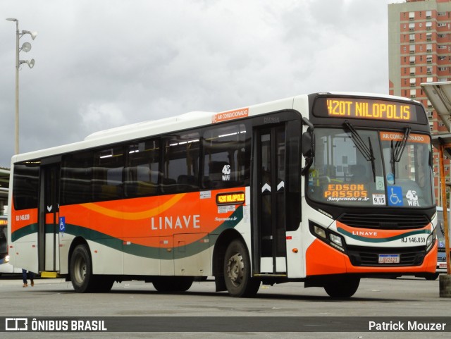 Linave Transportes RJ 146.039 na cidade de Rio de Janeiro, Rio de Janeiro, Brasil, por Patrick Mouzer. ID da foto: 8486857.