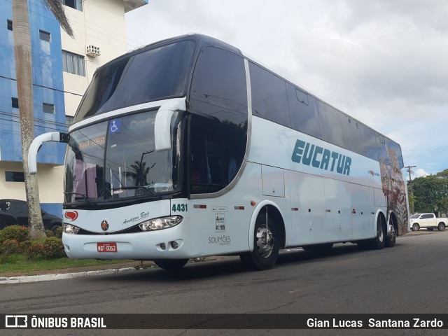 Eucatur - Empresa União Cascavel de Transportes e Turismo 4431 na cidade de Ji-Paraná, Rondônia, Brasil, por Gian Lucas  Santana Zardo. ID da foto: 8487018.