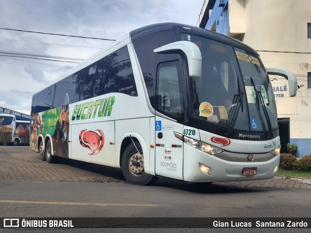 Eucatur - Empresa União Cascavel de Transportes e Turismo 4720 na cidade de Ji-Paraná, Rondônia, Brasil, por Gian Lucas  Santana Zardo. ID da foto: 8487034.