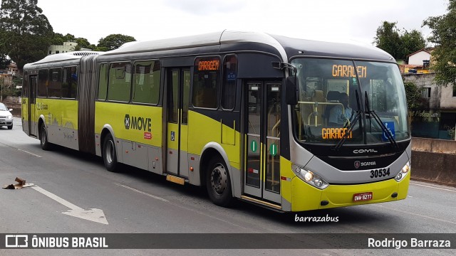 Bettania Ônibus 30534 na cidade de Belo Horizonte, Minas Gerais, Brasil, por Rodrigo Barraza. ID da foto: 8486327.