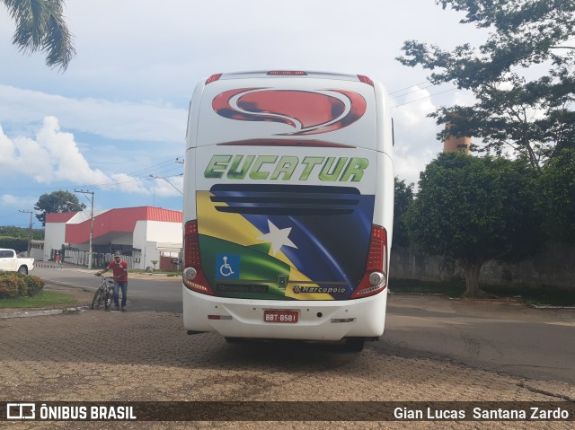 Eucatur - Empresa União Cascavel de Transportes e Turismo 5301 na cidade de Ji-Paraná, Rondônia, Brasil, por Gian Lucas  Santana Zardo. ID da foto: 8487111.