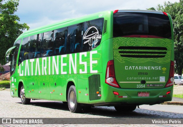Auto Viação Catarinense 3354 na cidade de Joinville, Santa Catarina, Brasil, por Vinicius Petris. Número da foto: #8487131.