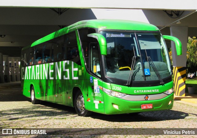 Auto Viação Catarinense 3350 na cidade de Joinville, Santa Catarina, Brasil, por Vinicius Petris. Número da foto: #8487197.