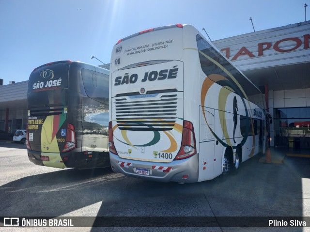 Expresso São José 1400 na cidade de Sombrio, Santa Catarina, Brasil, por Plinio Silva. Número da foto: #8486789.