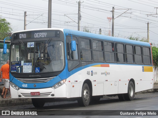 Transportadora Globo 468 na cidade de Recife, Pernambuco, Brasil, por Gustavo Felipe Melo. Número da foto: #8489474.