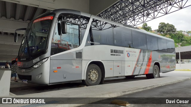 BR Mobilidade Baixada Santista 8056 na cidade de Santos, São Paulo, Brasil, por Davi Cesar. ID da foto: 8491467.