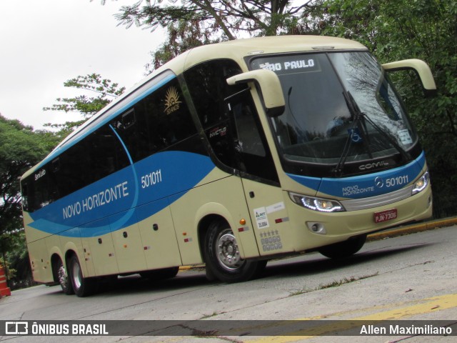 Viação Novo Horizonte 501011 na cidade de São Paulo, São Paulo, Brasil, por Allen Maximiliano. ID da foto: 8491619.