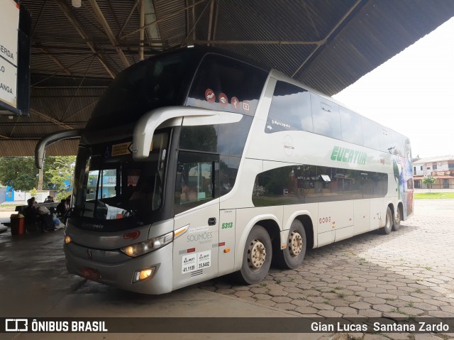 Eucatur - Empresa União Cascavel de Transportes e Turismo 5313 na cidade de Ouro Preto do Oeste, Rondônia, Brasil, por Gian Lucas  Santana Zardo. ID da foto: 8488522.