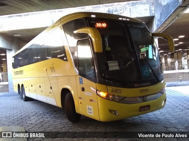 Viação Itapemirim 60031 na cidade de Belo Horizonte, Minas Gerais, Brasil, por Vicente de Paulo Alves. Número da foto: #8488397.