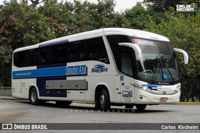 VIDA - Viação Danúbio Azul 11008 na cidade de São Paulo, São Paulo, Brasil, por Carlos Kircheim. ID da foto: 8489937.