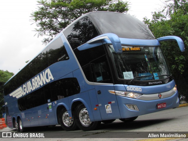 Viação Águia Branca 50080 na cidade de São Paulo, São Paulo, Brasil, por Allen Maximiliano. ID da foto: 8491552.