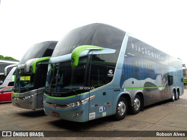 Viação Garcia 8684 na cidade de Paranavaí, Paraná, Brasil, por Robson Alves. Número da foto: #8489739.