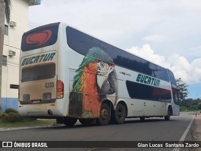 Eucatur - Empresa União Cascavel de Transportes e Turismo 4235 na cidade de Ji-Paraná, Rondônia, Brasil, por Gian Lucas  Santana Zardo. ID da foto: 8488706.