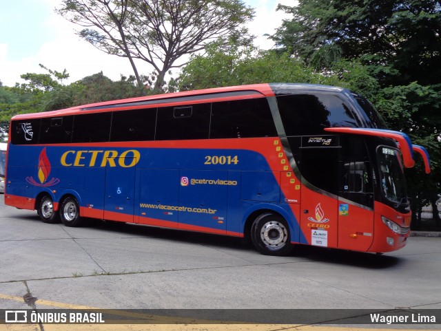Viação Cetro 20014 na cidade de São Paulo, São Paulo, Brasil, por Wagner Lima. Número da foto: #8488808.