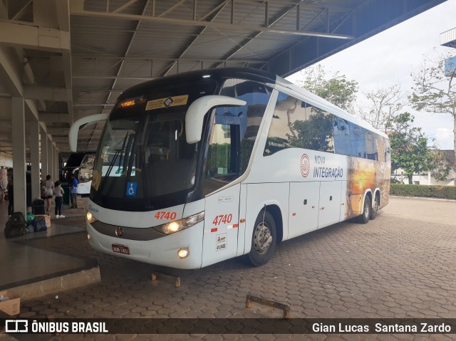 Viação Nova Integração 4740 na cidade de Ji-Paraná, Rondônia, Brasil, por Gian Lucas  Santana Zardo. ID da foto: 8488275.