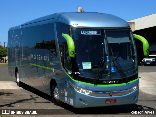 Viação Garcia 8164 na cidade de Paranavaí, Paraná, Brasil, por Robson Alves. ID da foto: 8489202.