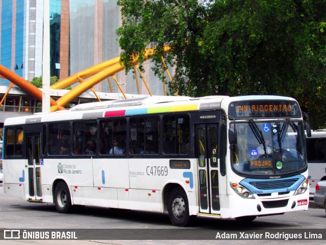 Viação Redentor C47669 na cidade de Rio de Janeiro, Rio de Janeiro, Brasil, por Adam Xavier Rodrigues Lima. Número da foto: #8490304.