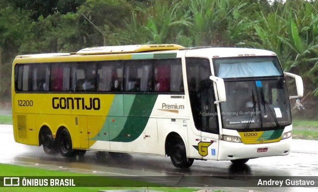 Empresa Gontijo de Transportes 12200 na cidade de Ribeirão Vermelho, Minas Gerais, Brasil, por Andrey Gustavo. Número da foto: #8490788.
